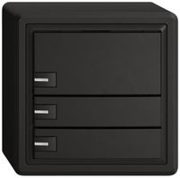 Pulsante universale AP EDIZIO.liv UNI SNAPFIX® 5…48V c.LED blu 3× com.1T ne