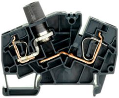 Morsetto fusible Weidmüller ZSI 6-2 2X2.5/G25 connessione a molla 6mm² TS35 nero