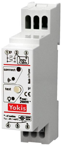 REG-RF-Zeitschaltrelais Yokis MTR2000MRP, 2000W