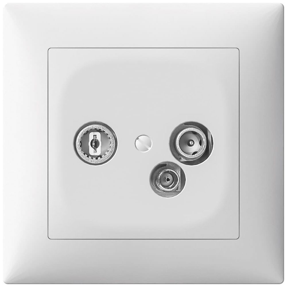 UP-Antennendose SIDUS TV-R-Daten 11dB/65 weiss