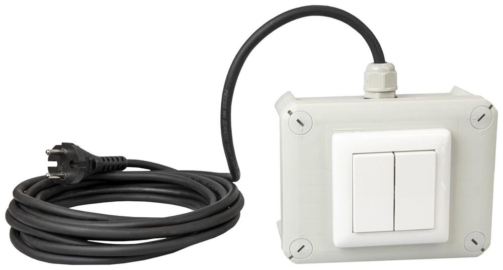 AP-Drucktaster DOTLUX 4-Fach 5m Kabel Stecker 2-polig