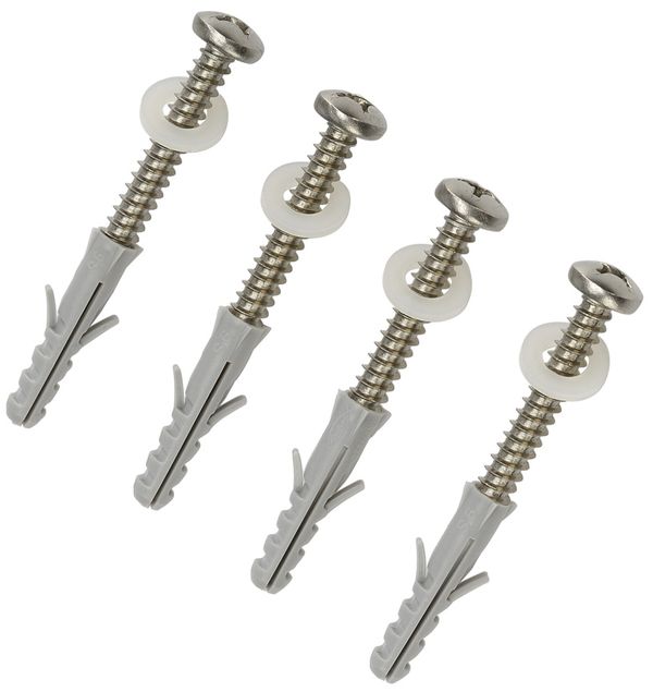 Schraubenset SLV M5, mit Dübel und Unterlegscheiben Edelstahl