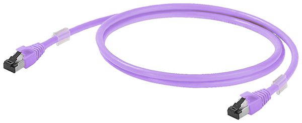 Câble patch RJ45 Weidmüller Cabinet Line cat.6A S/FTP AWG27 LSZH violet 1m