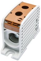 Bloc de distribution Bals RKA 185 1P 353A 1×entrée 1×sortie 10…95mm² brun