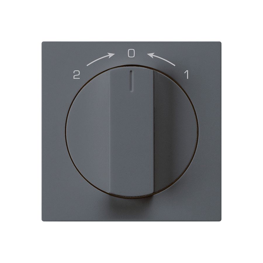 Frontset für SchwenkTaster anthrazit 60×60mm kallysto 1->0<-2