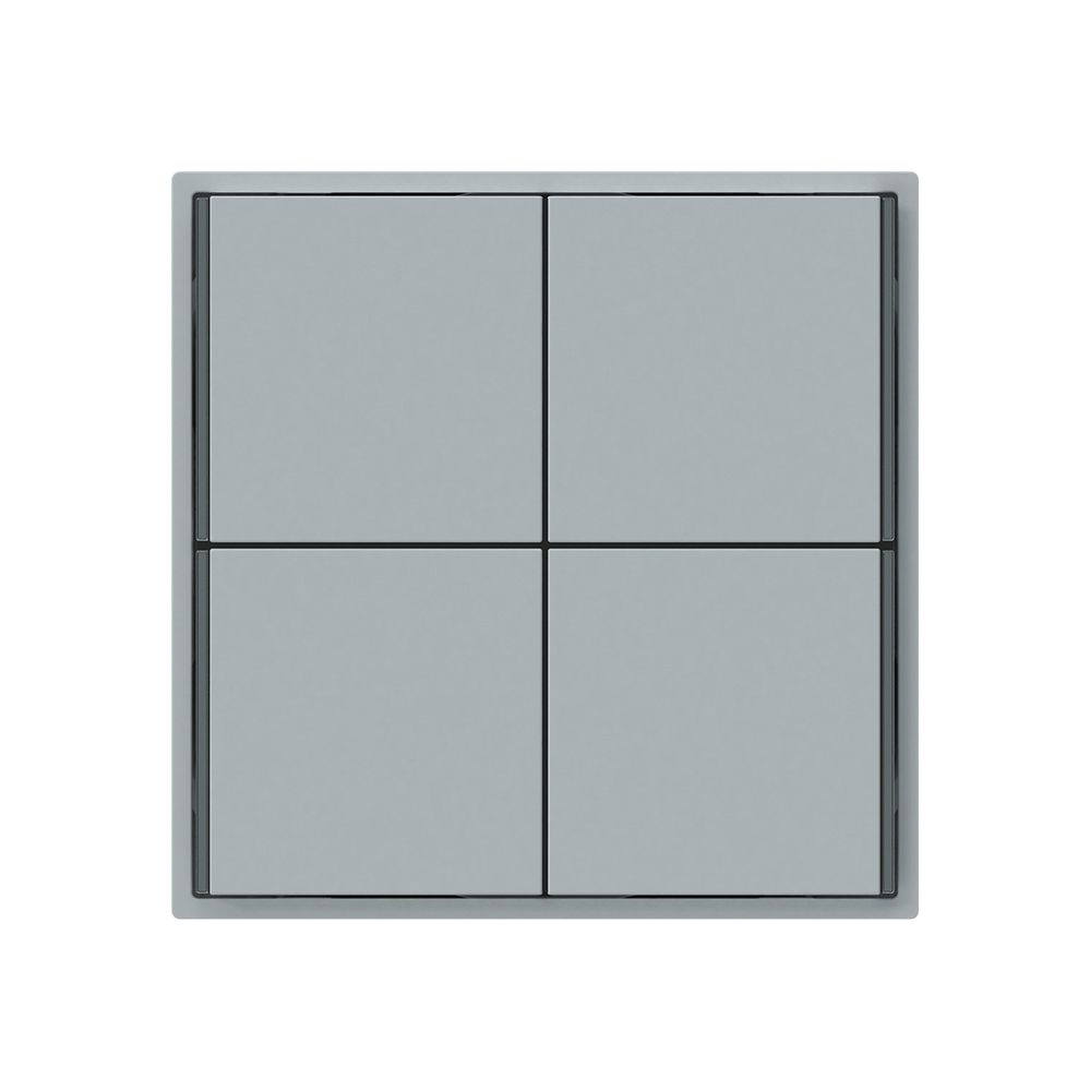 Poussoir KNX KAL 4×touches 4×points actionnables LED gris