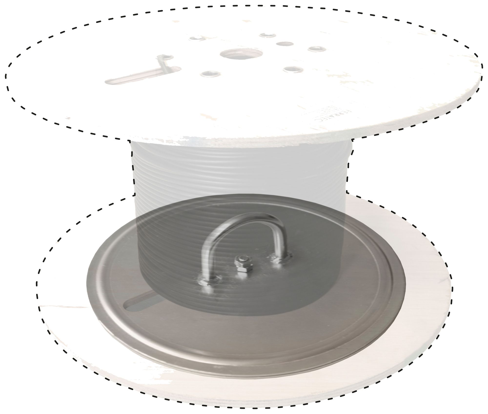 Kabelabroller Ferratec Q-Roll Disc BIG Stahl 1000kg
