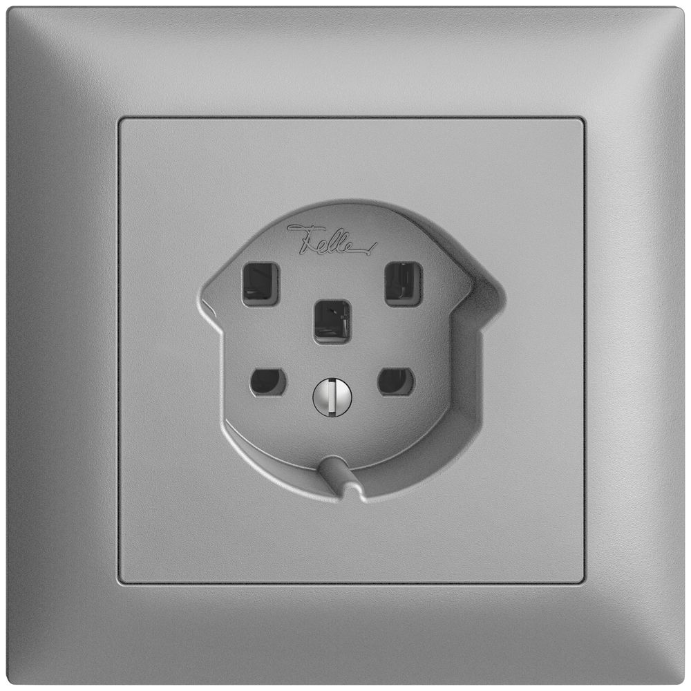 UP-Steckdose EDIZIOdue T25 16A silver, mit Steckklemmen