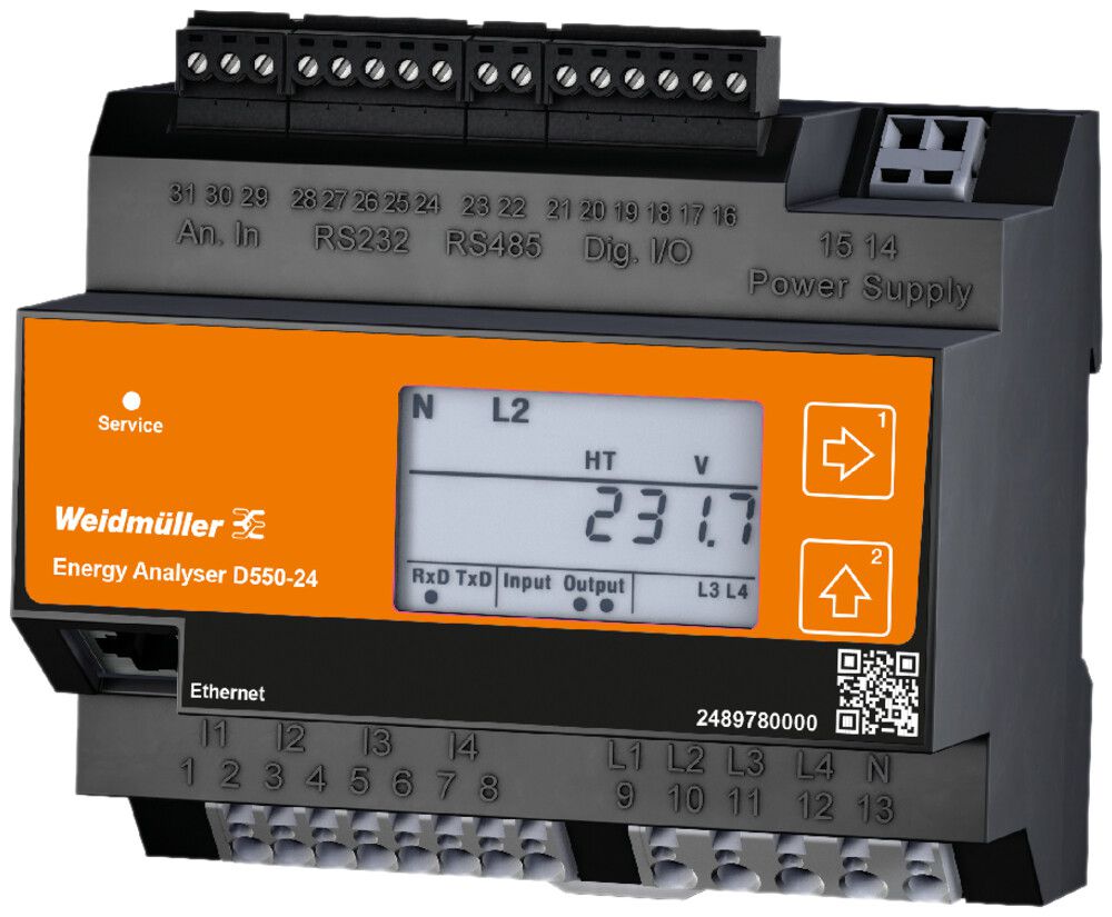 Energiemessgerät Weidmüller ENERGY ANALYSER D550-24
