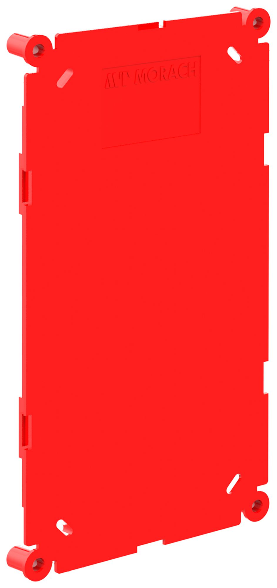 Schutzdeckel Morach-Technik CRALLO-LEU 134×74×9mm Kunststoff rot