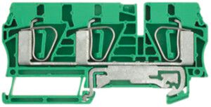Borne de protection Weidmüller ZPE 6/3AN connexion à ressort 6mm² vert/jaune