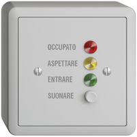 AP-Türstation für Rufleuchte italienisch, EDIZIOdue hellgrau