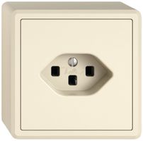 AP-Steckdose EDIZIO.liv SNAPFIX® 1×T23 cr