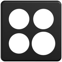 UP-Abdeckplatte STANDARDdue SNAPFIX® 2×2 3×Ø50 1×Ø58 150×150mm sz