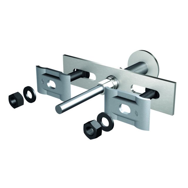 Anschliessgarnitur Flury FE 64 Vario M10×25 mm Ø6…22mm Inox A4