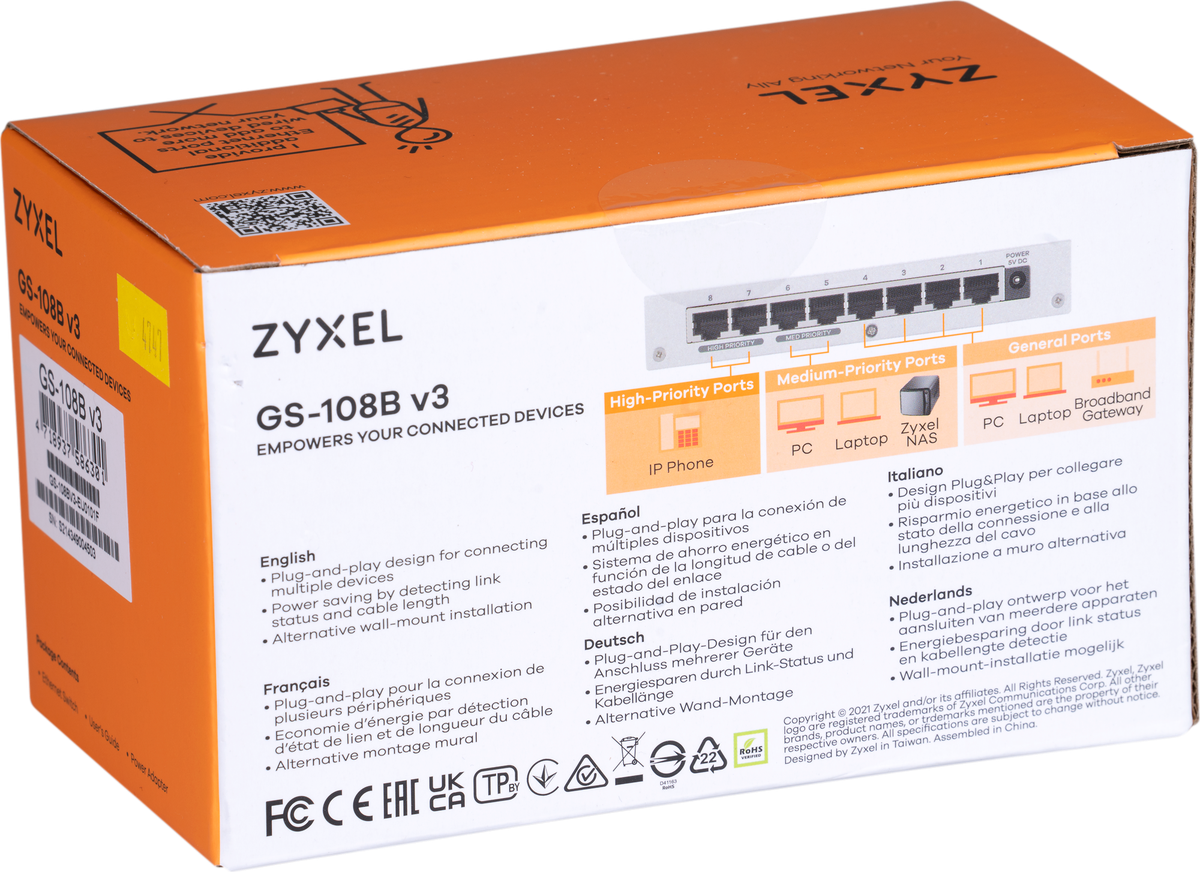 Switch ZyXEL GS-108B v3