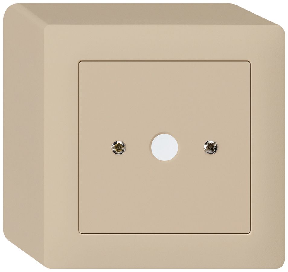AP-Durchgangsdose kallysto beige Ø9mm ohne Klemmeneinsatz