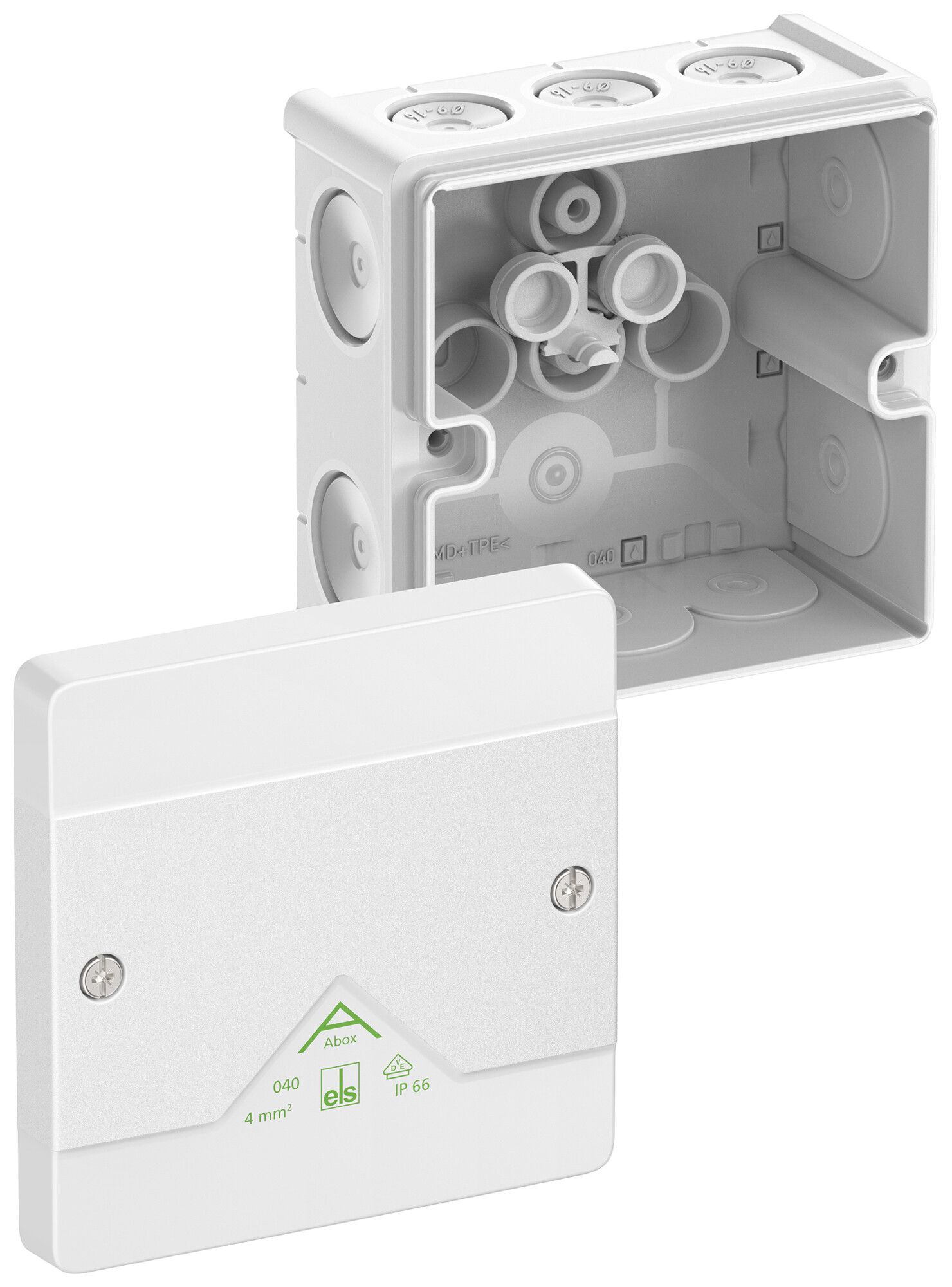 Boîte de dérivation AP Spelsberg Abox 040-L/w 102×102×57mm IP66 bc