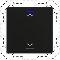 EB-Taster KNX RGBW MDT TAL-60T1A16.02S Temp 1T/2B schwarz matt "Jalousie"