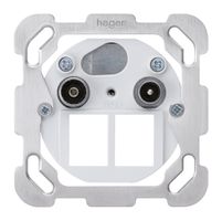 Einsatz zu Antennendose R/TV HMS Hager Bauart F 19dB