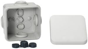 AP-Abzweigdose Mureva 65×65mm leer grau IP55