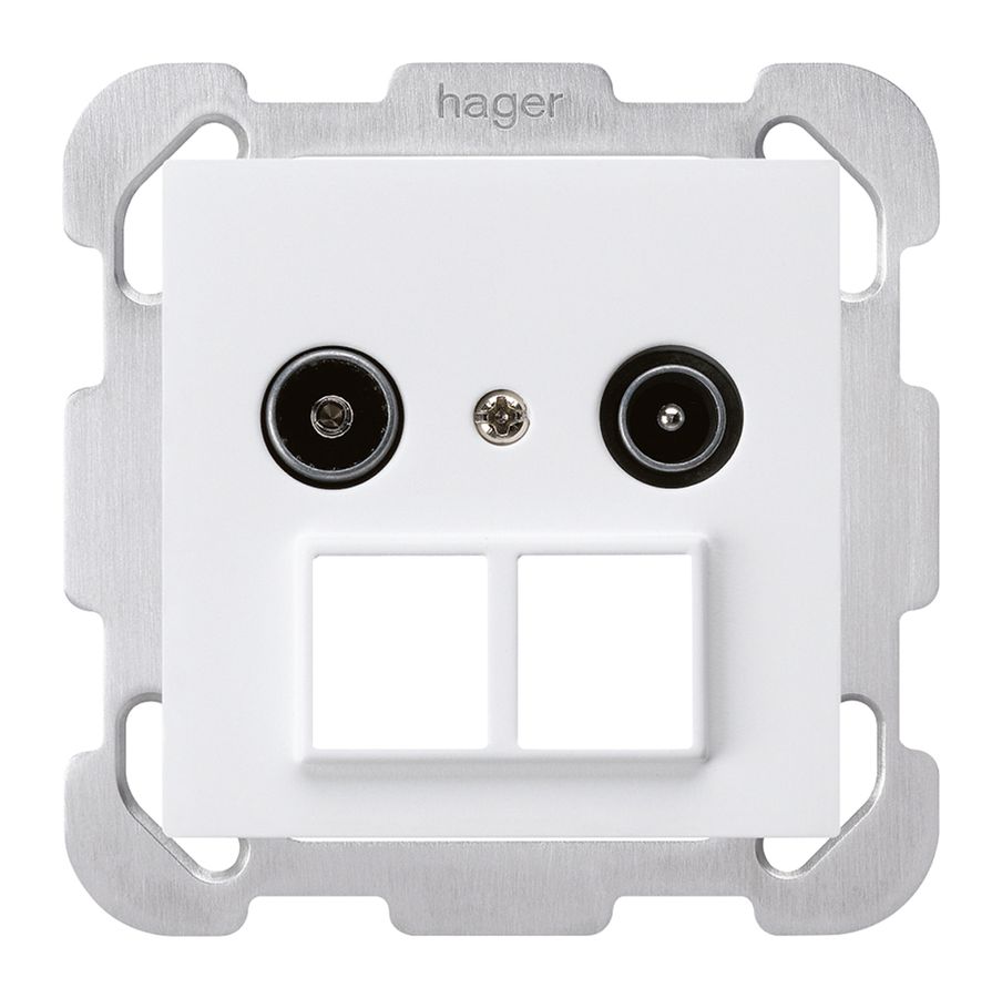 UP-Antennendose R/TV HMS kallysto B 14dB weiss