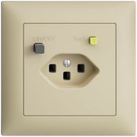 Presa INC EDIZIOdue T23 FI 30mA FMI, vanille