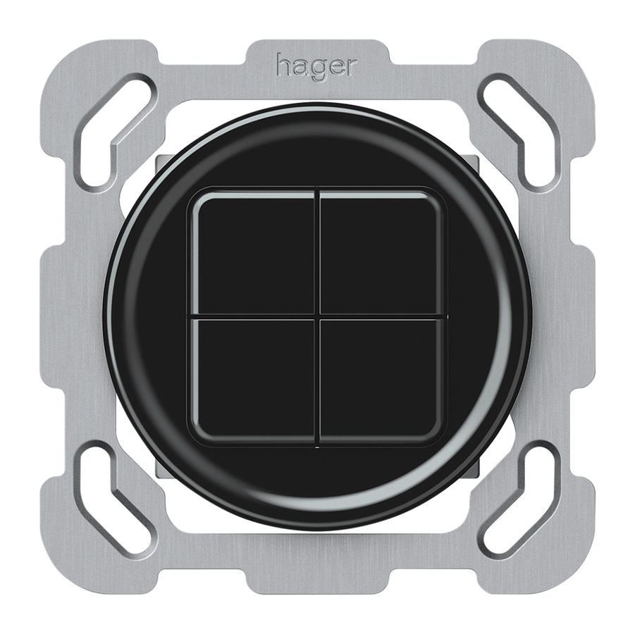 UP-Taster KNX origin 4×Tasten schwarz