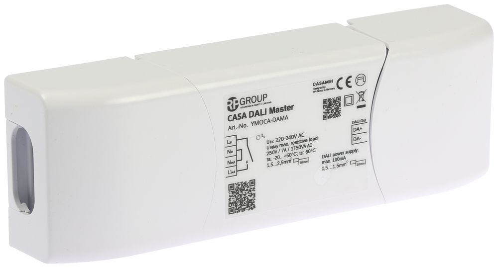 Apparecchio comando LED YMOCA-DAMA, Casambi DALI-Master 7A/250VAC