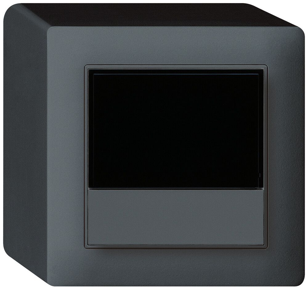 Termostato ambiente AP kallysto antracite KNX s/e-link con tasto