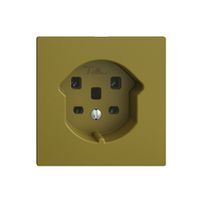UP-Steckdose EDIZIOdue T25 16A olive, Schraubklemmen