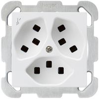 Presa INC Hager kallysto 3×T23 1×S B bianco ultra