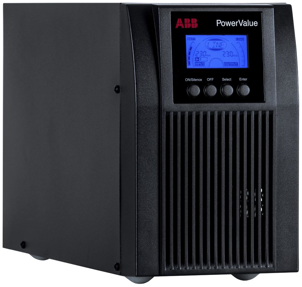 USV-Stromversorgung ABB PowerValue 11T G2 B, 1-phasig, online 900W/1kVA, 5min
