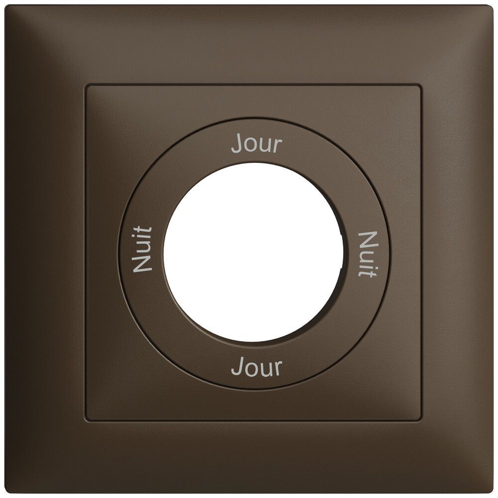 Kit frontal Nuit-Jour-Nuit-Jour EDIZIOdue 88×88mm coffee