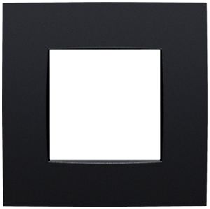 Abdeckrahmen Niko Intense 83×83mm matt schwarz