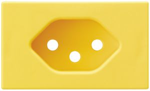 Frontteil Hager 1×Typ 13 FLF gelb