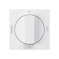 Frontset für Drehschalter S2 weiss 60×60 kallysto 0-Hand-0-Aut.
