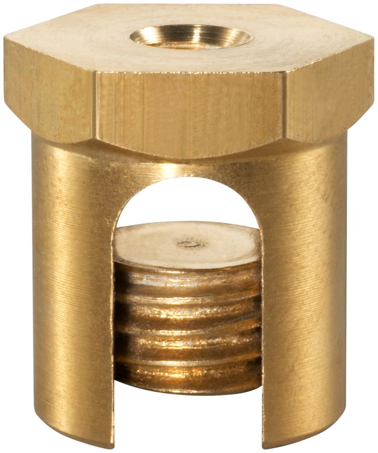 Erdungsschraube Bettermann 25mm² mit Gewinde M6, Messing