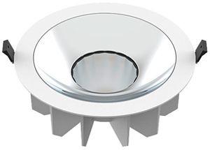 Downlight LED SLV DOWNLIGHT P 40 22W 4030lm 4000K IP54 WB DALI Ø230×95mm blanc