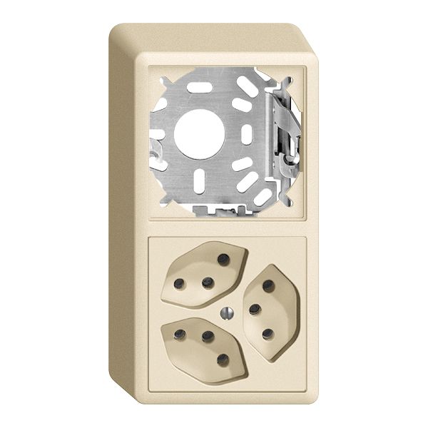 Combinazione AP vuoto+3×T13 EDIZIOdue crema