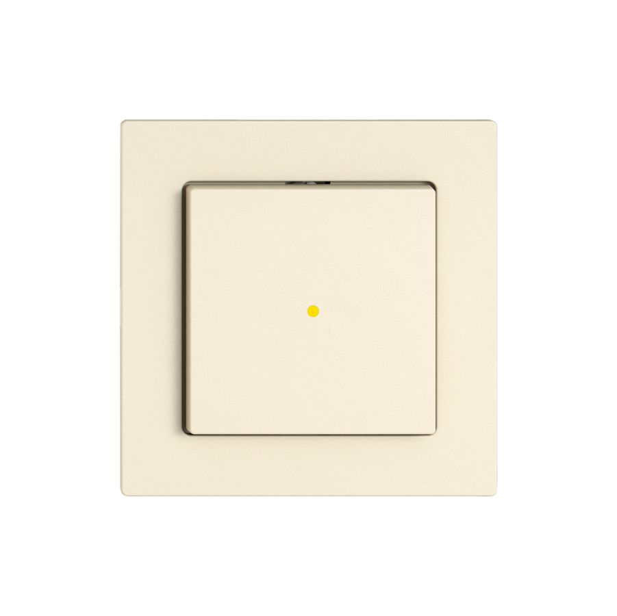 Leuchtdruckschalter EDIZIO.liv SNAPFIX® 6/1L Frontlinse KS gelb cr