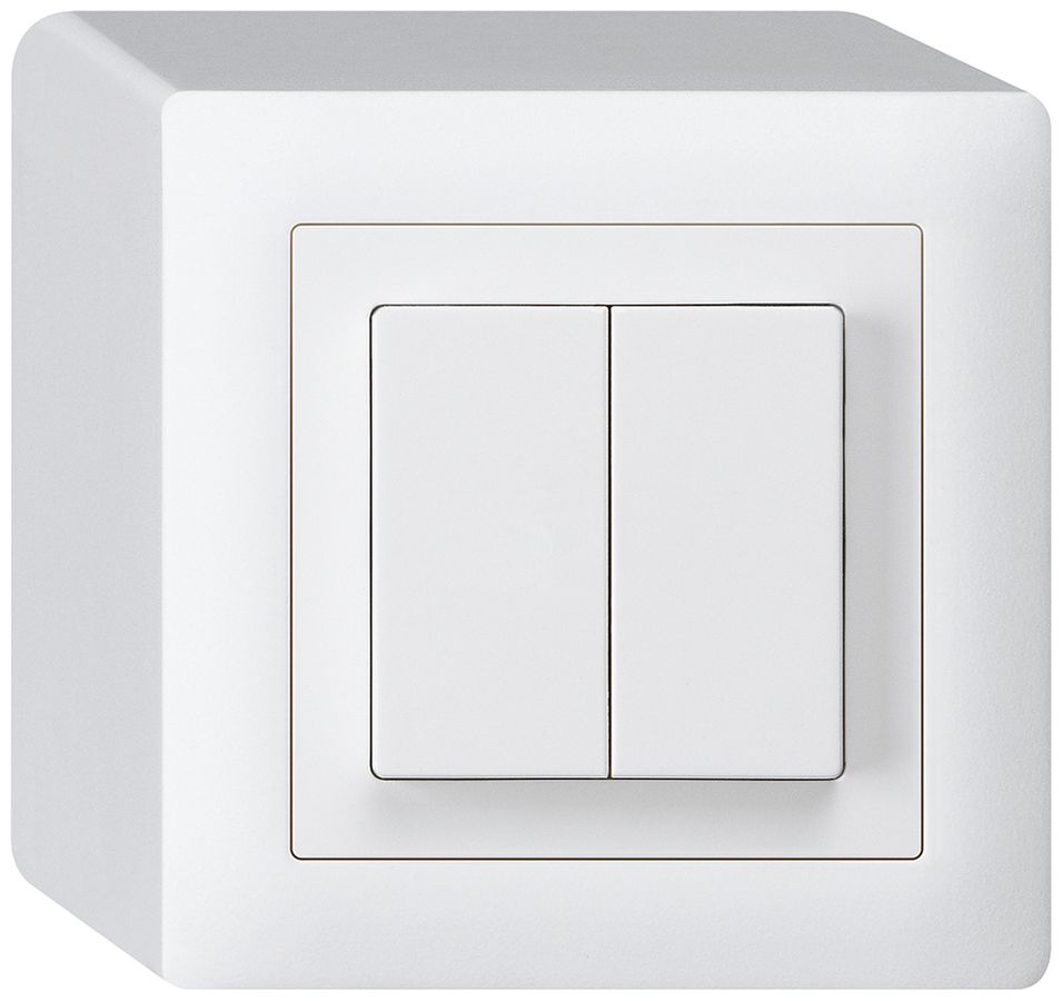 Poussoir AP kallysto 2×AR/1L blanc