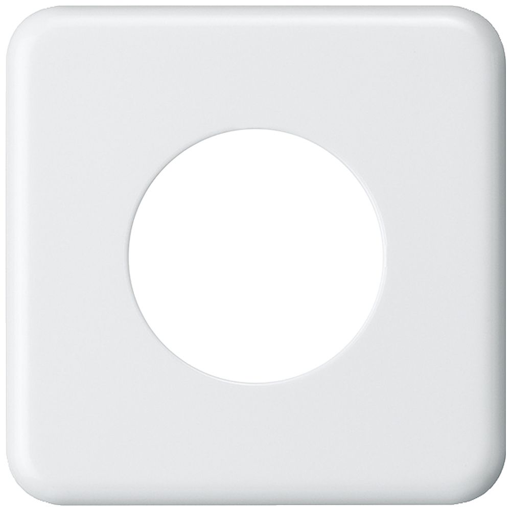 Placca di copertura basico 1×1 43mm bianco