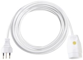 Verlängerungskabel Brennenstuhl PVC 10A 230V 3×1mm² T12/T13 m.Licht 5m ws