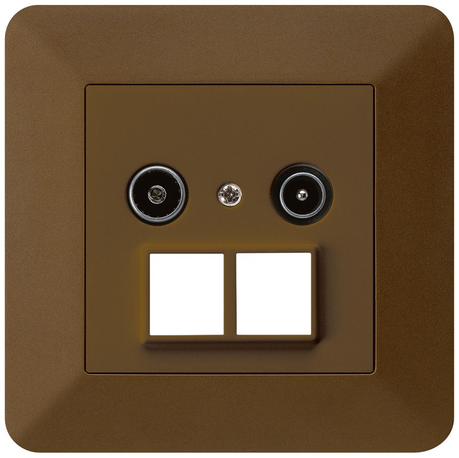 UP-Antennendose R/TV HMS kallysto.trend 19dB braun