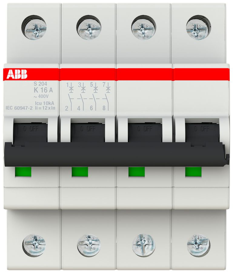 Leitungsschutzschalter ABB S204-K16 16A 6kA