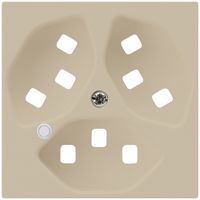 Piastra frontale per presa Hager kallysto 3×T23 illuminato H beige