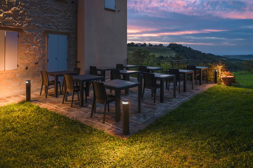 Testa della lampada LED SLV M-POL S 10W 700lm 827 IP65 DALI Ø120.9 antr.180°