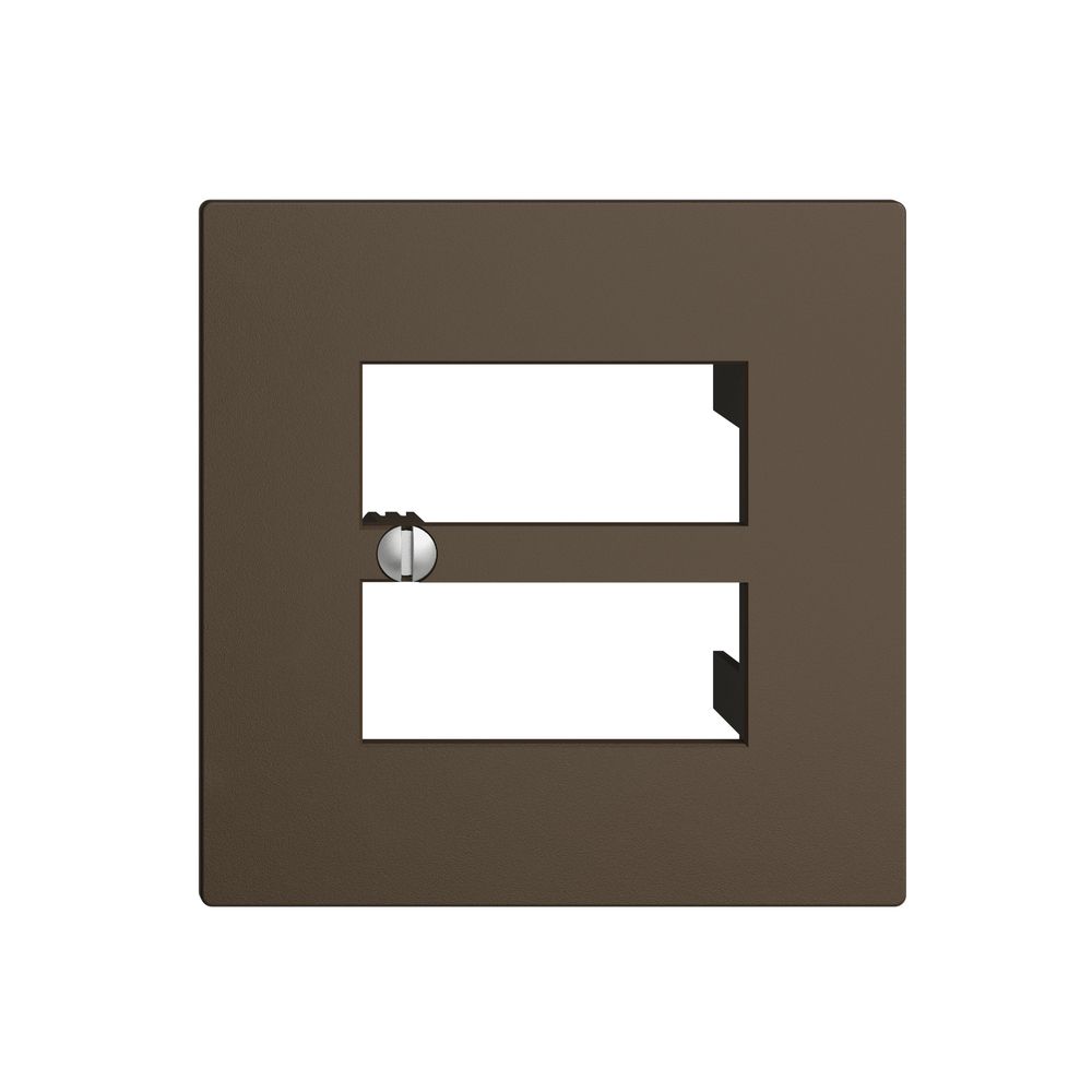 Frontplatte 4×RJ45 coffee R&M EDIZIOdue swissline