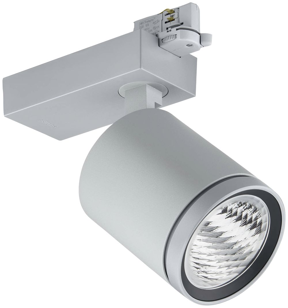Spot LED Philips ST780T per binario, 827, 5900lm, 36° argento